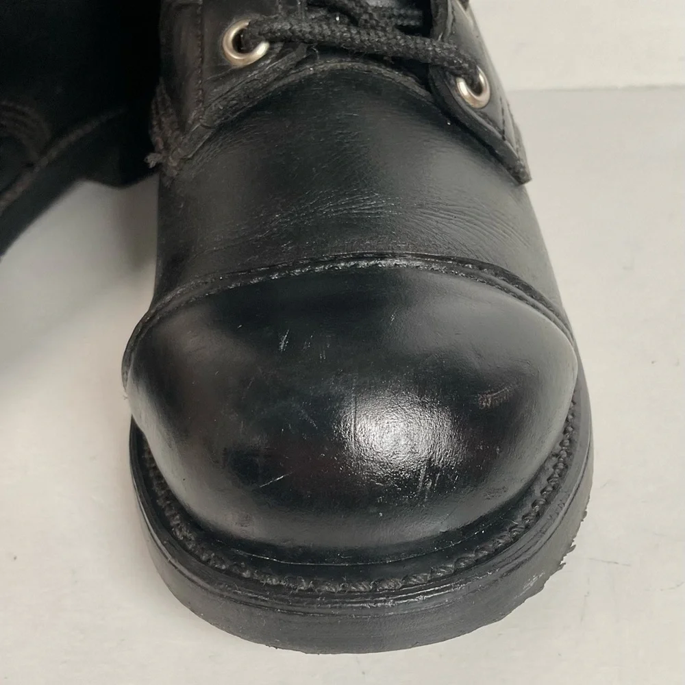 Vintage Harley Davidson Tall Lace Up Boots | USA Made | Men’s 8 | Women’s 9